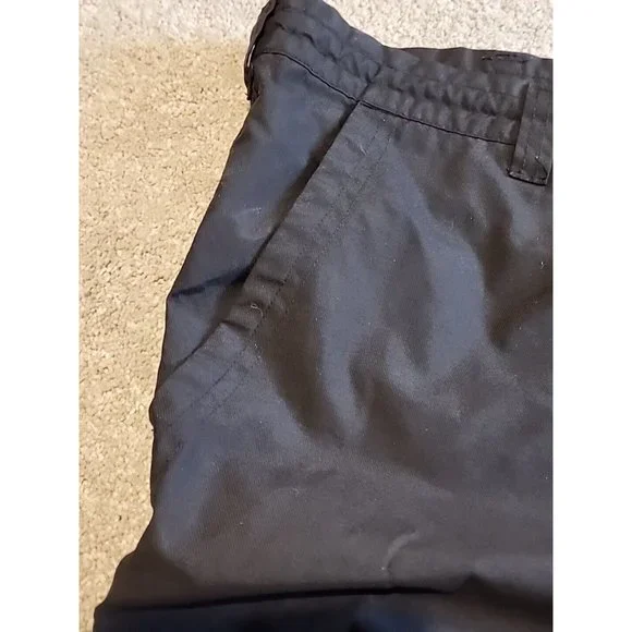 Nike Cargo Pants Mens L Mesh Lined Black Tag Red Swoosh Blue Swoosh Leg Y2k Vntg